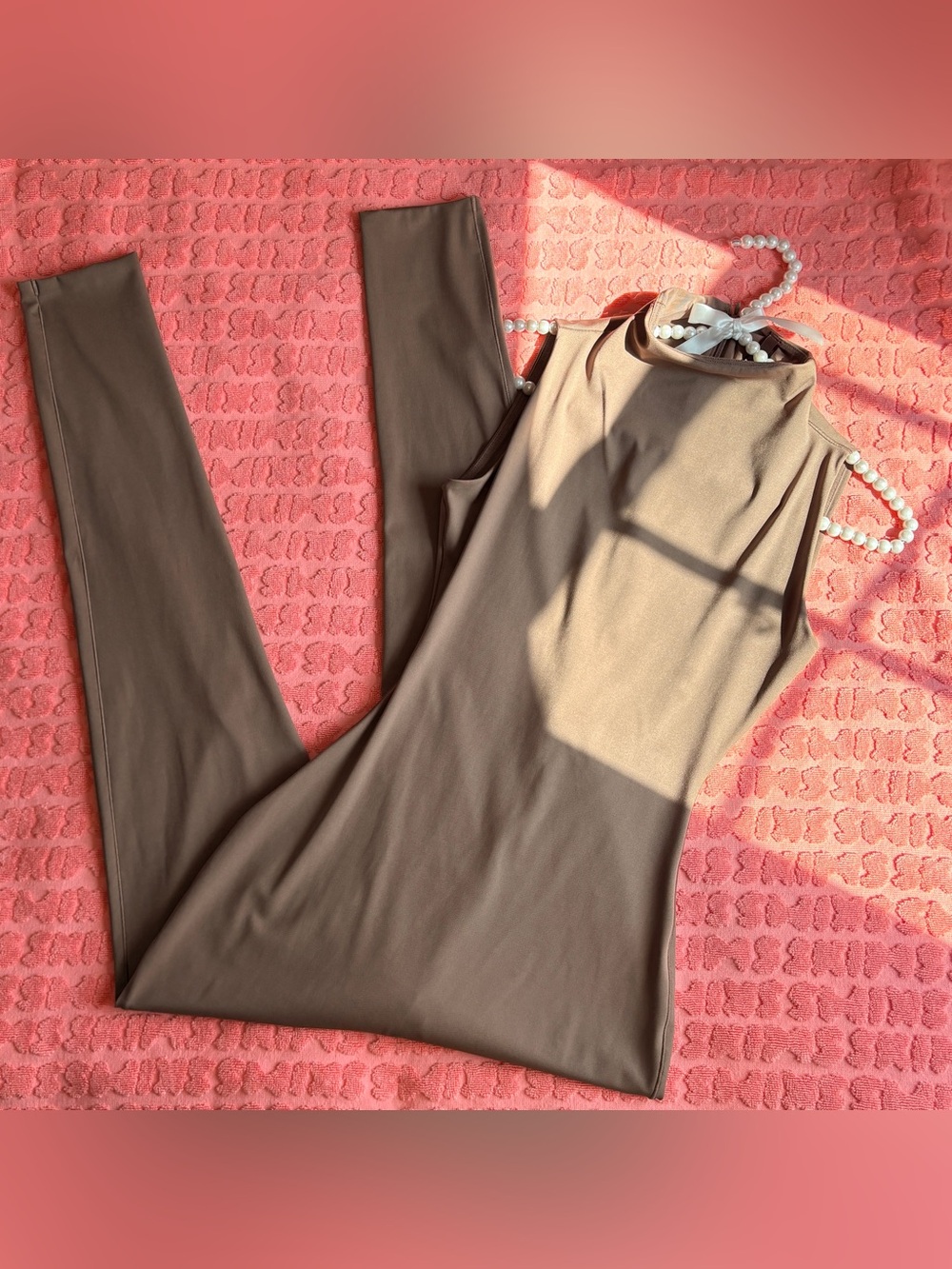 🤎 SKIMS All-In-One Mock Neck Sleeveless Onesie | Cocoa | S | 🏷️